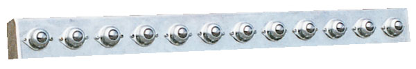 Ball transfer strips are lightweight.