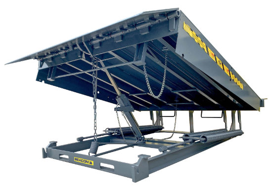 Mechanical dock levelers are pull chain manually activated.