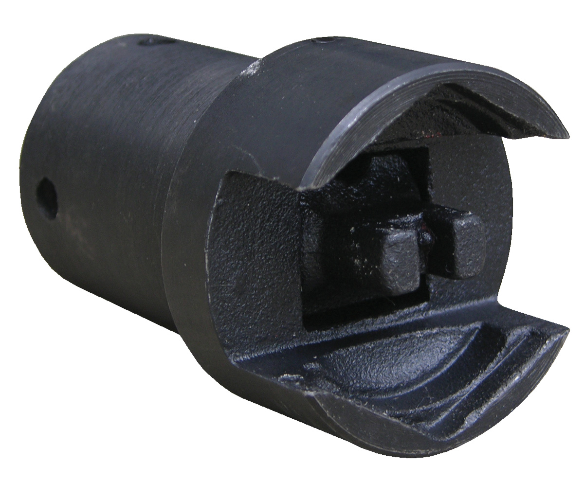 Beacon drum socket is designed to open and close 3/4" and 2" drum plugs. This drum socket equipment is used with a 1/2" ratchet drive. Drum socket and plug openers accommodate two plug sizes.