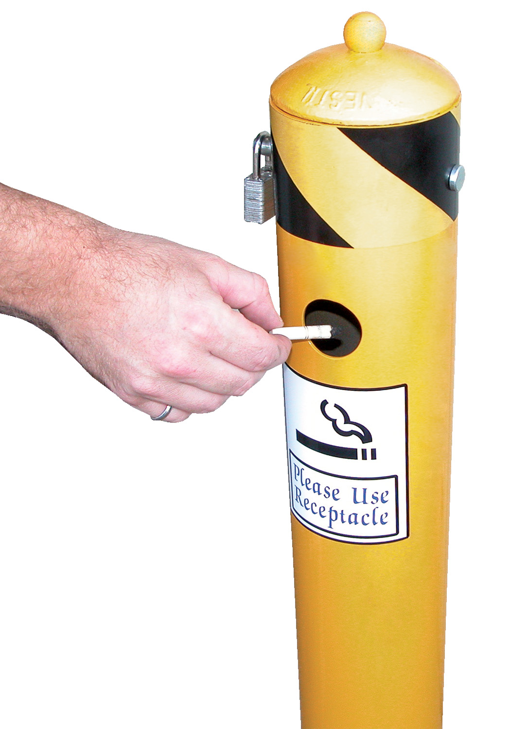 Smokers bollards feature a durable powder coat finish.