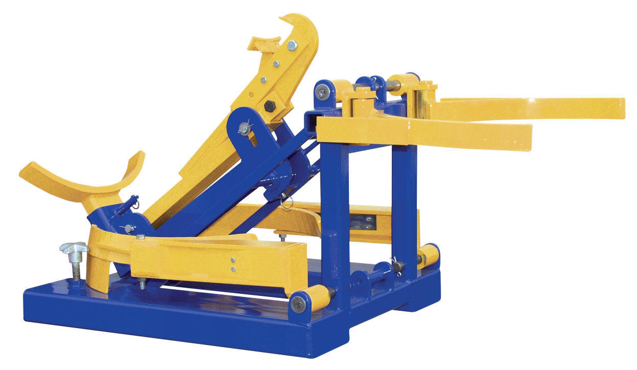 Combination forklift drum carrier is lightweight.