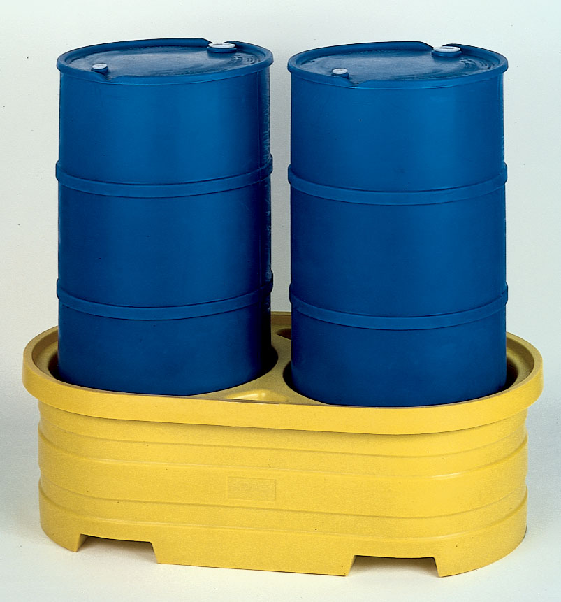 Drum spill containers are lightweight and durable.