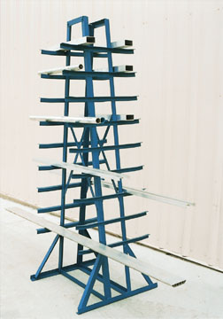 Storage rack system features steel construction. Storage rack system features steel construction.