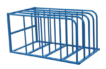 The Beacon sheet rack is designed for vertically storing sheet goods. This sheet rack has 4 bays. The intermediate floor bracing of this sheet rack provides added steel support at the same time it keeps material off the floor. The sheet rack comes with lag down points and has a powder coat finish. Sheet rack features a capacity of 1,500 lbs. per bay.
