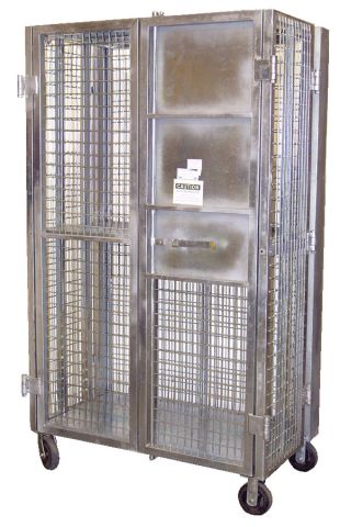 Folding security cabinet features a 2,000-lb. capacity.