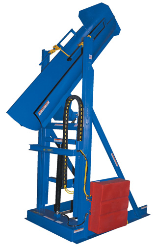 When you need to dump drums at various heights, the Drum Lift and Dump will meet the challenge. Drum Lift and Dump features lifting angles of 40 or 45 degrees and lifting capacities of up to 1,500 lbs. Portable lift models as well as stationary lift models are available. Drum Lift and Dump provides operator full control of height and dump angle.