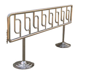 Portable barrier is designed for both indoor and outdoor use. Portable barrier is designed for both indoor and outdoor use.