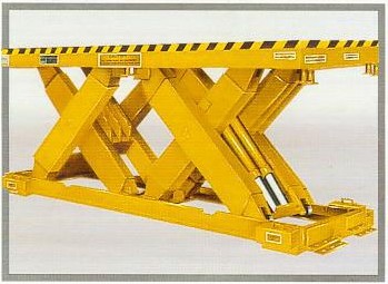 Hydraulic scissor lifts feature steel construction.
