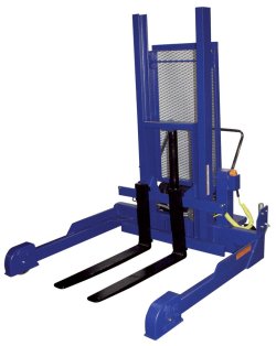 Pallet lift trucks feature capacities of up to 4,000 lbs.