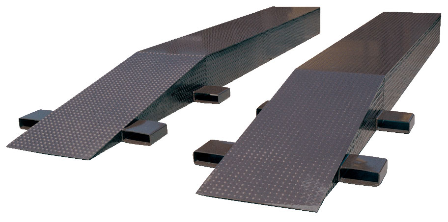 Steel wheel riser ramps are constructed of rugged steel. Steel wheel riser ramps are constructed of rugged steel.