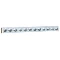 Beacon ball transfer strips are an economical way to change direction for free movement of boxes, dies and parts. Single ball transfer strips are quickly installed. To install each unit, line it up on the workstation, cart or table and bolt to each end. These ball transfer strips feature lag-down tabs, a hardened cup and protective debris shield. Ball transfer strips are lightweight.