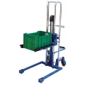 The Beacon adjustable box stacker is made for moving, lifting and stacking plastic crates and similar container types. The box stacker units are compact and lightweight. The box stacker clamps and fork widths are adjustable to fit containers and boxes of various sizes. Box stacker features rubber-coated, adjustable clamps to prevent damage to boxes and crates.