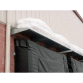Beacon dock door metal hoods are designed to provide overhead protection at the loading dock door area. These overhead shelters shield the dock door area from rain and snow. Custom-made sizes are available; contact Beacon for details. Dock door metal hoods keep out rain and snow.