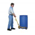 The Beacon lo-profile drum caddy is used to move various-sized drums, reducing worker strain and injury that can be caused by manually transporting these drums. The drum caddy features a bung wrench handle that enables the unit to transport one 30- or 55-gallon drum or two 5-gallon pails. Drum caddy has capacities of up to 1,200 lbs.