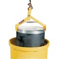 Beacon crane hoist drum lifter is designed for positioning drums in and out of overpacks. Crane hoist drum lifter features steel construction.