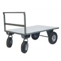 The Beacon heavy duty platform furniture cart dollies are designed for transporting items over rough terrain. The metal platform furniture cart dollies are ideal for farms, nurseries, lumber retailers and warehouses. The heavy duty industrial cart has 12" x 4" two swivel and two ridged casters. Furniture cart dollies feature a service capacity of 2,500 lbs.