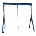 The portable gantry crane is more flexible than permanent gantry cranes.