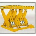 Beacon extra heavy capacity scissor lift tables are double-wide, high-capacity electro-hydraulic scissor lifts. These scissor lift table models feature a smooth steel platform. These heavy capacity scissor lifts also feature dual safety restraint bars. This scissor lift table is supplied with standard straight toe guards for surface mounting. If pit mounting is required, please specify when ordering, and beveled toe guards will be supplied at no charge. Call Beacon for optional electric toe guard pricing. The heavy capacity scissor lift is highly durable.