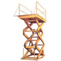 Beacon heavy duty double scissor lift is a high-travel triple electro hydraulic scissor lift. This heavy duty double scissor lift features a high-pressure gear pump and a hydraulic flow limiter at the base of each cylinder. This double scissor lift table also features mechanical upper travel stops and safety restraint maintenance bars. Heavy duty double scissor lift reduces employee fatigue.