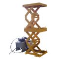 Hydraulic Lift Table Hydraulic Lift Table with a double acting scissor and power unit. Hydraulic Lift Table, 1,000 to 5,000 lb. Capacity. Raised height of 89".