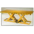 Beacon hydraulic scissor lift is designed to lift work loads of significant length and position them at an ergonomically proper height for the employee. These heavy-duty, electro-hydraulic long scissor lifts feature double-long scissor legs for workers needing longer platforms. These hydraulic lift tables feature smooth steel tops. This long scissor lift table is supplied with standard straight toe guards for surface mounting. If pit mounting is required, please specify when ordering, and beveled toe guards will be supplied at no charge. Call Beacon for optional electric toe guard pricing. The hydraulic scissor lift is heavy duty material handling equipment.