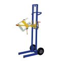 The Beacon variable height pail dispensers provide 24 angle settings for dispensing 5-gallon plastic or steel pails. The pail dispensers operate at any height between 1" and 52" by turning the hand cable winch. The unit features 6" x 2" mold-on-rubber wheels with tilt back "hand truck" design that enables it to go virtually anywhere. The pail dispenser includes 2" diameter front steel wheels for easily loading the unit into a van or a truck. Pail dispensers feature a 200-lb. capacity.