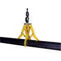 Beacon heavy duty pipe lift clamp firmly grasps pipes for lifting via an overhead lifting device. The pipe lifting clamps are available in 14 models; 7 are designed for steel pipes and 7 are designed for cast iron pipes. The various pipe lifting clamp models accommodate pipes with outer diameters ranging from 3.5" to 15.3". Pipe lifting clamp can accommodate loads of up to 3,500 lbs.