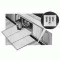 The Beacon rail dock leveler is a push-button-controlled hydraulic dock leveler that compensates for uneven heights between the railroad car bed and the dock. Beacon rail dock leveler equipment, dock ramps and loading dock equipment assist in rail car loading and unloading. Rail dock leveler features capacities of up to 60,000 lbs.