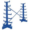 Beacon steel storage racks are available in starter units and add on units. The steel storage racks come with 2 uprights and 1 set of cross braces for joining the starter set. The distance between the 6 arm levels for this steel storage rack system is 10". The add on steel storage racks increase storage space. Steel storage racks are highly durable.