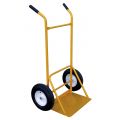 The Beacon utility service cart is a heavy-duty industrial hand truck with oversized wheels, making it especially efficient at moving materials across rough terrain. The utility service cart also features an oversized nose plate, enabling it to transport wider items than a regular-sized hand truck. This utility cart is material handling equipment that is ideal for use at landscaping sites. The pneumatic wheels of this dolly measure 4-1/2" x 16". The utility service cart features oversized pneumatic wheels.
