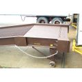 Yard Ramp with Edge of Dock Leveler is a steel yard ramp with edge of dock leveler. The unit has stationary legs with edge of dock +/- 5" adjustment for loading and unloading. This type of design does not require the truck suspension to assume the load of the yard ramp as traditional yard ramps. This unit has self supporting legs to assume the load of the yard ramp. Yard ramp with edge of dock leveler provides loading and unloading with an adjustable lip.