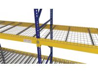 Wire Deck for Pallet Racks allows light weight storage