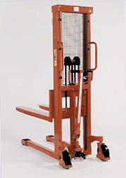 Hydraulic hand pallet truck features heavy-duty construction. Hydraulic hand pallet truck features heavy-duty construction.