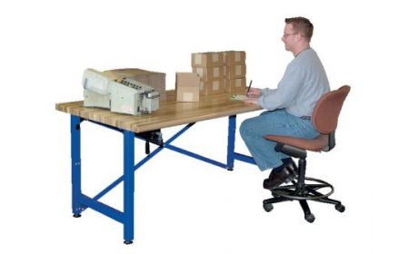 Adjustable Height Desk - Wood Workbench - BEWB series