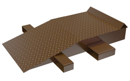 Steel Wheel Risers with Roll Off Guard - BSWR-ROG series