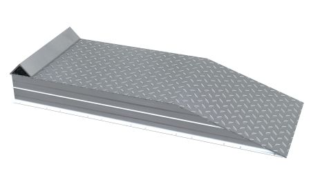 Aluminum Wheel Risers with Roll Off Stop - BATWR-ROG series