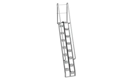 Galvanized Alternate Stairs - BATS series