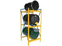 Drum Storage Rack allows to stack drums