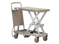 Elevating Cart Linear Actuated Mostly Stainess Steel for corrossive environents