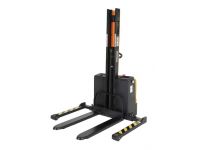 Narrow Stacker Powered Lift & Drive Hand Truck lifting