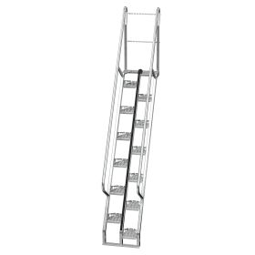 Galvanized Alternate Stairs - BATS series