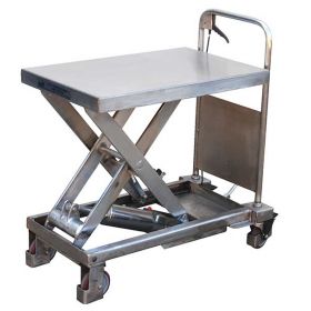 Stainless Portable Lift - Mobile Stainless Cart - BCART-PSS Series