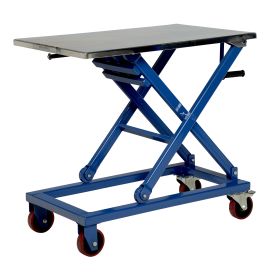 Manual Lift Cart - Hand Crank Portable Lift Table - BCART 660-M Series
