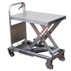 Stainless Portable Lift - Mobile Stainless Cart - BCART-PSS Series