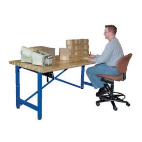 Adjustable Height Desk - Wood Workbench - BEWB series