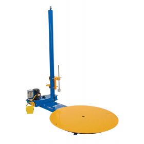 Stretch wrap machines dispenses durable plastic wrapping that is resistant to puncturing.