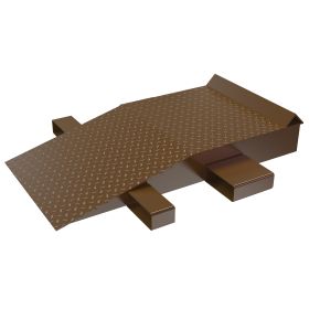 Steel Wheel Risers with Roll Off Guard - BSWR-ROG series
