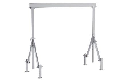 Adjustable Aluminum Gantry Crane with Leveling Legs - BAHA-ALO Series by Beacon Industries