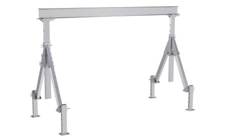 Adjustable Aluminum Gantry Crane with Leveling Legs - BAHA-ALO Series by Beacon Industries