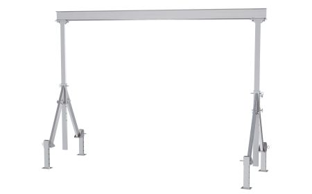 Adjustable Aluminum Gantry Crane with Leveling Legs - BAHA-ALO Series by Beacon Industries